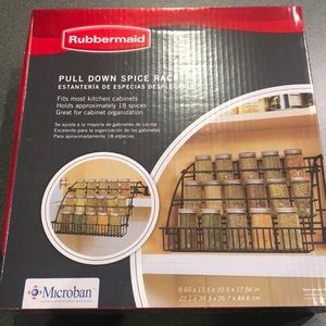 Pull down spice rack